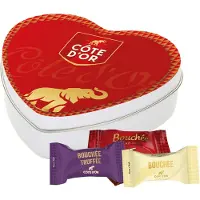 Côte d'Or Bouchée Mix - Melk, witte en pure chocolade - geschenkdoos hartje - chocolade cadeau - 91g
