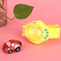 Gistuch RC Mini-auto, klok met cartoonafbeelding, zwaartekrachtsensor, afstandsbediening, speelgoed, cadeau voor kinderen