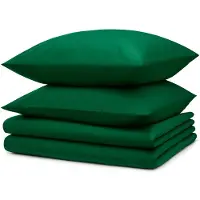 Blumtal Dekbedovertrek met Kussensloop - Anti-Allergisch - Tegen huisstofmijt - 240 x 220 cm - 2 Kussenslopen 40 x 70 cm - Donkergroen