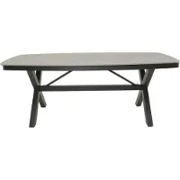 Lesli Living tuintafel - Eettafel - Deens ovaal 200x100 cm - antraciet