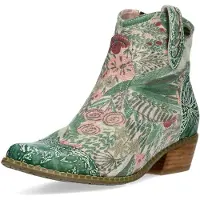 LAURA VITA Enkellaarsjes beige / groen / rosa / rood