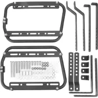 Gistuch Motordrager - Zijstandaard - Bagagedragers, aluminiumlegering, bagagedrager voor achterbank, met stevige bevestigingsclips
