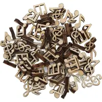 Gistuch 100 houten hangers in de vorm van noten, 15 mm, onbehandeld knutselmateriaal voor doe-het-zelf projecten en decoratie