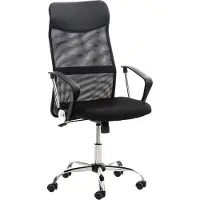 BellaFurn Verstelbare, ergonomische bureaustoel - Bureaustoel - Comfortabel zitten | Kleur: Zwart