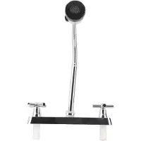 Gistuch Keukenmengkraan, professioneel, modern, minimalistisch design, voor koud en warm water, dubbel functionerende wastafelmengkraan voor badkamers, met kruishendel