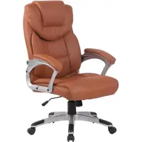 BellaFurn Ergonomische bureaustoel – Bureaustoel – Draaibaar en verstelbaar voor optimaal comfort | Kleur: lichtbruin