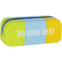 Sarcia.eu Kleurrijk siliconen etui/cosmeticatasje met rits 8x20x6cm