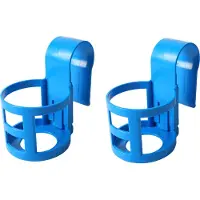 Gistuch Drankhouders voor bij het zwembad voorkomen dat dranken morsen op de grond rondom het zwembad. Accessoire voor ronde barplanken, 2 stuks
