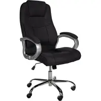 BellaFurn Ergonomische bureaustoel, bureaustoel, geschikt tot 150 kg – Verstelbare comfortopties | Kleur: Zwart