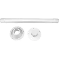 Gistuch 29,13 inch (74 cm) RV-tafelpoot, met afneembare voet van aluminiumlegering, geschikt voor campers, caravans, boten en jachten