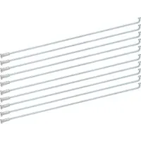 Gistuch Fietsspaken, 13G 2.2mm, ijzer-mangaan, 10 stuks, geschikt voor fietsen en driewielers, zilverkleurig