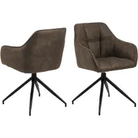 Ebuy24 Draaistoel Birgen - lichtbruin