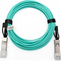 Elfcam - Actieve SFP+ naar SFP+ glasvezelkabel - 15 meter, AOC 10 Gbit/s OM3, Hoge prestaties, Geschikt voor professionele netwerken, PC