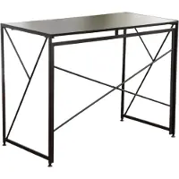 Great han Opklapbaar bureau 99x50cm – Computerbureau, inklapbaar en ruimtebesparend, in 8 seconden op te zetten, met een houtlook afwerking van MDF, geschikt voor thuiswerken en kantoor, zwart