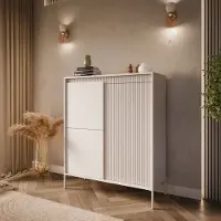 Lookway Hoge, driedelige commode YASUMI 3D, beige