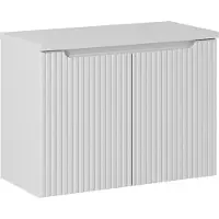 DMK Deutsches Milchkontor Badkamermeubel onder de wastafel, 80 cm, wit, gefreesd, met soft-close sluiting