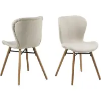 Fonq basic Tough Eetkamerstoel - Textiel - Beige