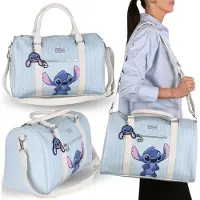 Sarcia.eu Disney Stitch Blauwe reistas voor jongeren, toeristentas, handbagage voor vliegtuigen 41x20x26cm