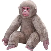 Wild republic Japanse makaak knuffel - 40 cm - pluche knuffel - apen - knuffeldieren