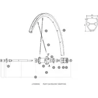Mavic Rear Hub 608/6001 Lagers