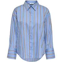 ONLY Blouse 'JDYSerena' duifblauw / mosterd / wit