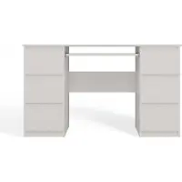Lookway Bureau BAKU met laden, mat wit