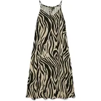 Vero Moda Zomerjurk 'VMJesmilo' greige / zwart