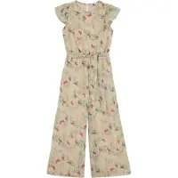 We fashion Overall lichtgeel / groen / lavendel / framboos