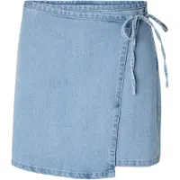 Pieces Rok 'PCFLora' blauw denim