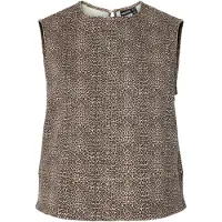 Pieces Top 'PCSalume' crème / mokka / zwart