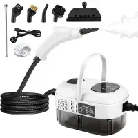 Traumheim Stoomreiniger - Steam Cleaner - Handstoomreiniger, 2500 W handstoomreiniger voor het verwijderen van vuil en vet, draagbare stoomdruk met 3 borstelkoppen voor keukenmeubels, badkamer, auto
