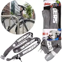 Sarcia.eu MARVEL Avengers Fiets slot ketting, beveiliging voor fiets, sterk slot, hangslot + 2 sleutels 120 cm