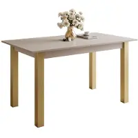 Lookway Uittrekbare tafel ARTON GOLD, 140 cm, kasjmier