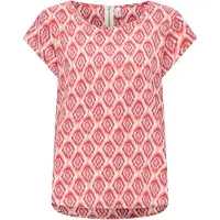 ONLY Blouse 'ONLVIC' lichtbeige / rood / oxide
