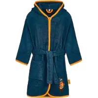 Playshoes Badjas 'DIE MAUS PIRAT' marine / chocoladebruin / oranje