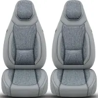 BREMER SITZBEZÜGE Premium Camper stoelhoezen voor Frankia C8 in Grau (2 losse stoelen)