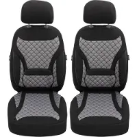 BREMER SITZBEZÜGE Schonbezüge Sitzbezüge für Maserati Quattroporte 6 Bj ab 2012 in Schwarz/Grau ZM1