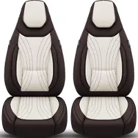 BREMER SITZBEZÜGE Premium Camper stoelhoezen voor Pössl C10 in Braun/Beige (2 losse stoelen)