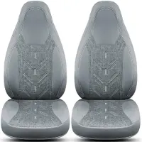 BREMER SITZBEZÜGE Premium Camper stoelhoezen voor Knaus BOXDRIVE / XL BC8 in Grijs (2 losse stoelen)