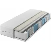 IZER Pocketvering matras 90x200 cm met latex, 7 zones, H2/H3