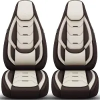 BREMER SITZBEZÜGE Autostoelhoezen voor VW T-Cross Bj ab 2019 – Stoelhoezen voor bestuurder en passagier in Bruin/Beige