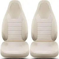 BREMER SITZBEZÜGE Premium Camper stoelhoezen voor Fiat Ducato Citroen Jumper Peugeot Boxer HW5 in Beige (2 losse stoelen)