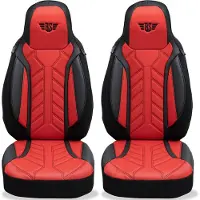 BREMER SITZBEZÜGE Autostoelhoezen voor Suzuki Splash Bj 2008-14 – Stoelhoezen voor bestuurder en passagier in Zwart/Rood