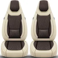 BREMER SITZBEZÜGE Premium Camper stoelhoezen voor Chausson C11 in Beige/Braun (2 losse stoelen)