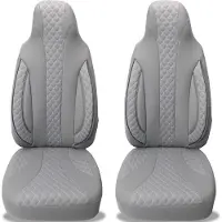 BREMER SITZBEZÜGE Autostoelhoezen voor Ford Kuga BJ 2012-19 – Stoelhoezen voor bestuurder en passagier in Grijs