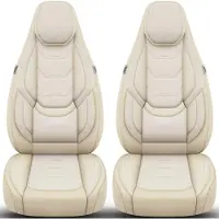 BREMER SITZBEZÜGE Autostoelhoezen voor Mercedes M-Klasse Bj 2011-15 – Stoelhoezen voor bestuurder en passagier in Beige