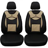 BREMER SITZBEZÜGE Autostoelhoezen voor Opel Meriva Bj 2003-10 – Stoelhoezen voor bestuurder en passagier in Zwart/Beige