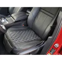 BREMER SITZBEZÜGE 1 Zitkussen voor Nissan Qashqai 2 (model J11), zwart met witte stiksels (OT408)