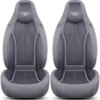 BREMER SITZBEZÜGE Premium Camper stoelhoezen voor Bürstner Lyseo Harmony Line LT4 in Grijs (2 losse stoelen)
