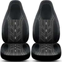 BREMER SITZBEZÜGE Premium Camper stoelhoezen voor Dreamer Select D51 Select BC4 in Zwart/Antraciet (2 losse stoelen)